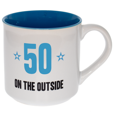 50 ON THE OUTSIDE MUG - Jamjo Online