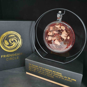 FRIENDSHIP CIRCLE RED & GOLD 15X12.5CM - Jamjo Online