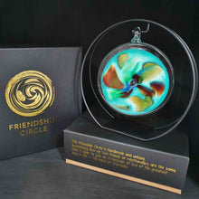 Load image into Gallery viewer, FRIENDSHIP CIRCLE BLUE GREEN RED &amp; GOLD 15X12.5CM - Jamjo Online