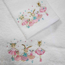 Load image into Gallery viewer, BALLERINA BABY BATH TOWEL &amp; FACE WASHER IN ORGANZA BAG - Jamjo Online