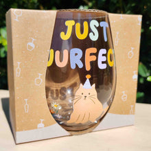 Load image into Gallery viewer, PERFECT PETS JUST PUURFECT CAT WINE GLASS - Jamjo Online