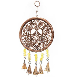 HANDCRAFTED HANGING BIRDS IN HEART WITH BEADS - Jamjo Online