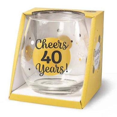 CHEERS 40 YEARS - CHEERS STEMLESS WINE GLASS - Jamjo Online