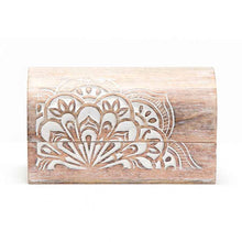 Load image into Gallery viewer, ARTISAN CARVED MANDALA ROUND TOP BOX - Jamjo Online