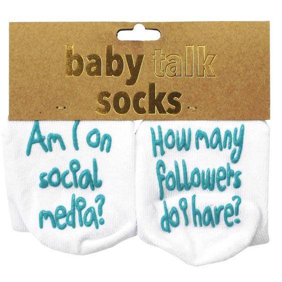 BABY TALK SOCKS - AM I ON SOCIAL MEDIA YET? - Jamjo Online