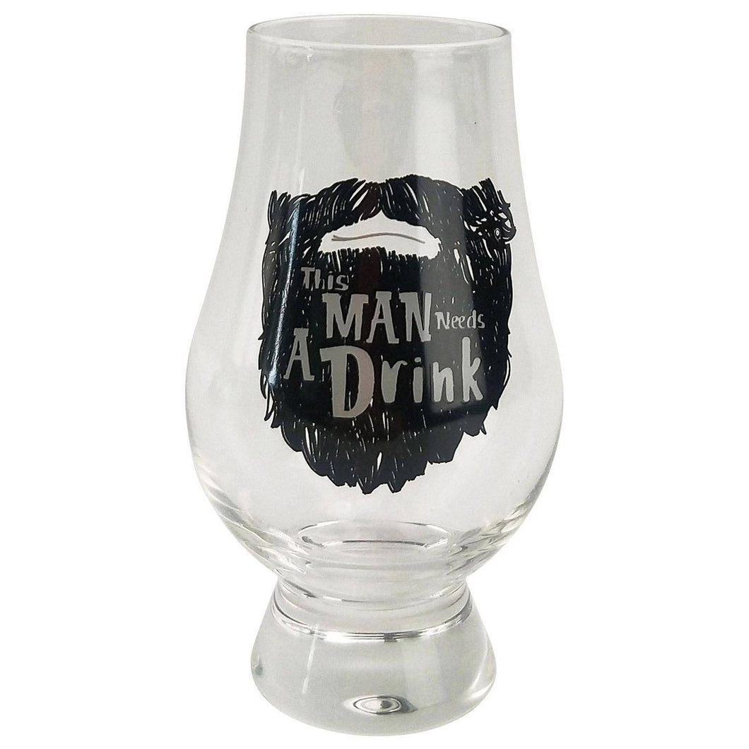 THIS MAN NEEDS A DRINK GLASS BLACK - Jamjo Online