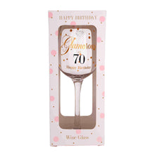 Load image into Gallery viewer, MAD DOTS - 70TH BIRTHDAY WINE GLASS - Jamjo Online