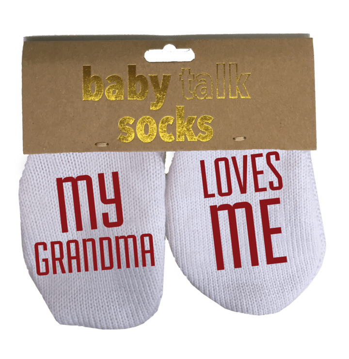 BABY SOCKS - MY GRANDMA LOVES ME - Jamjo Online
