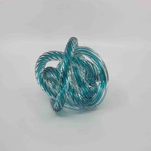 Load image into Gallery viewer, ENDLESS KNOT - TEAL BLUE TWIST 12cm - GIFT BOXED - Jamjo Online
