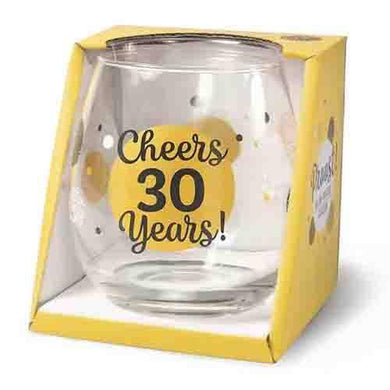 CHEERS STEMLESS WINE GLASS - CHEERS 30 YEARS - Jamjo Online