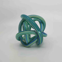 Load image into Gallery viewer, ENDLESS KNOT - TRANQUIL GREEN STRIPE 12cm - GIFT BOXED - Jamjo Online