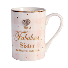 Load image into Gallery viewer, MAD DOTS - FABULOUS SISTER MUG - Jamjo Online