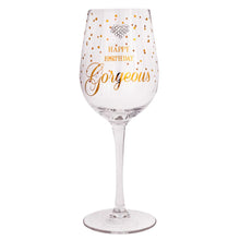 Load image into Gallery viewer, MAD DOTS HAPPY BIRTHDAY WINE GLASS - Jamjo Online