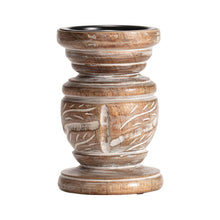 Load image into Gallery viewer, HANDCRAFTED MANGOWOOD CARVED SQUAT PILLAR - Jamjo Online