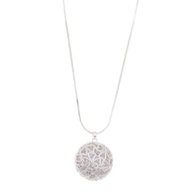 Load image into Gallery viewer, EQUILIBRIUM SILVER SPARKLE HEART LONG NECKLACE - Jamjo Online