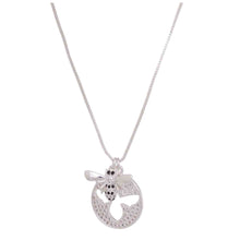 Load image into Gallery viewer, EQUILIBRIUM BEE NECKLACE - SILVER - Jamjo Online