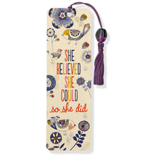 Load image into Gallery viewer, BEADED BOOKMARK - SHE BELIEVED SHE COULD - Jamjo Online