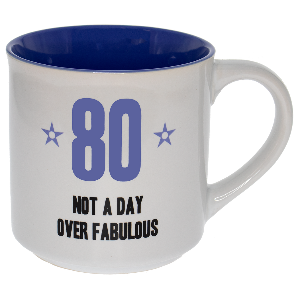 80 NOT A DAY OVER MUG - Jamjo Online