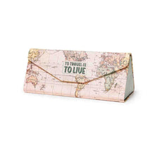 Load image into Gallery viewer, SEE YOU SOON - MAPS - FOLDING GLASSES CASE - Jamjo Online