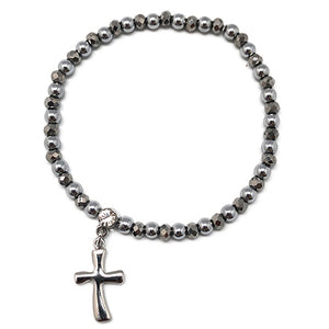 HERATITE BRACELET WITH CROSS - Jamjo Online