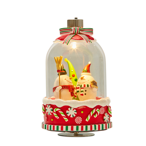 DOME WITH SNOW MEN LED - MUSIC 18.5CM - Jamjo Online