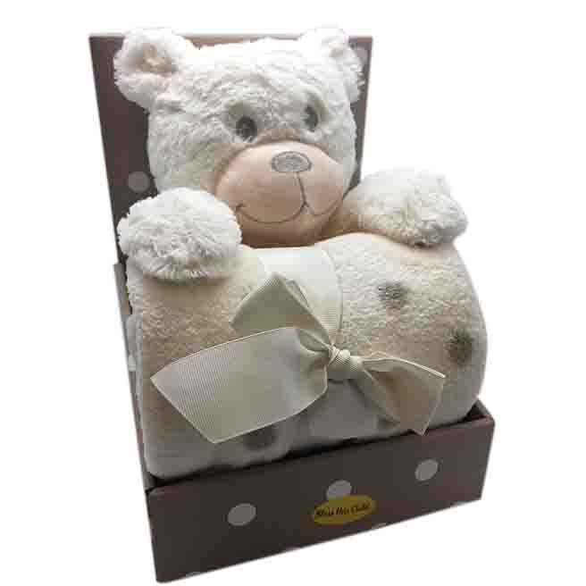 BEAR WITH BLANKET CREAM - BLESS THIS CHILD - Jamjo Online