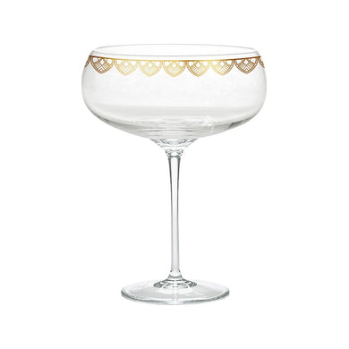 LILY & MAE VINTAGE CHAMPAGNE GLASS - LACE - Jamjo Online