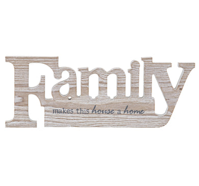 FAMILY SCULPTURE - NATURAL 26.5cm x 2cm x 10cm - Jamjo Online